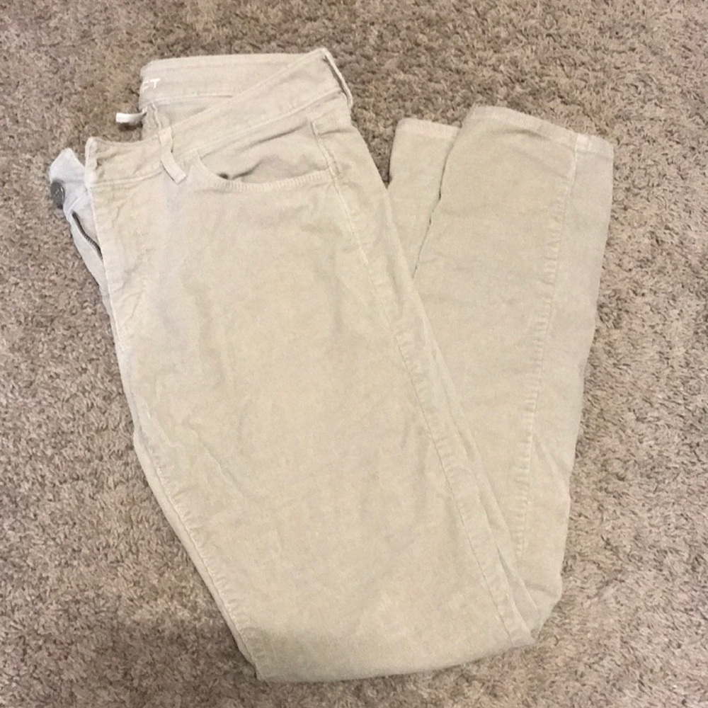 LOFT beige corduroy pants 29/8 Curvy Skinny